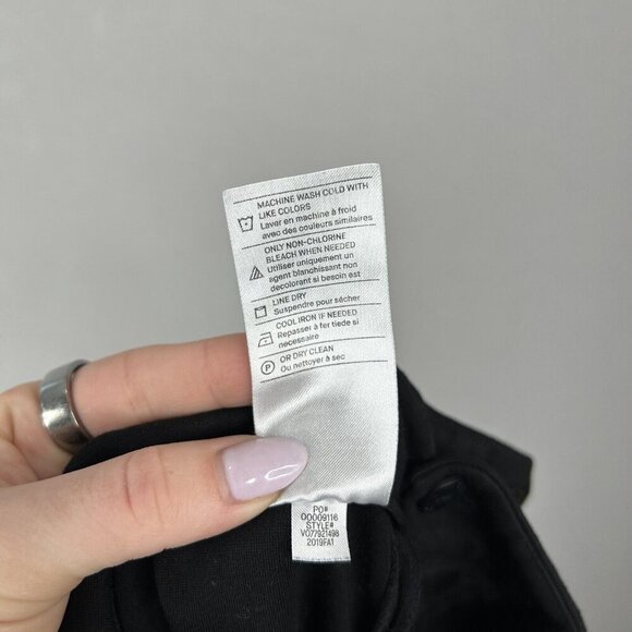 Vince Womens Pants 8 Black Stove Pipe Trouser Ponte Work Basic Comfort Commute - Picture 13 of 14